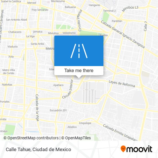 Mapa de Calle Tahue