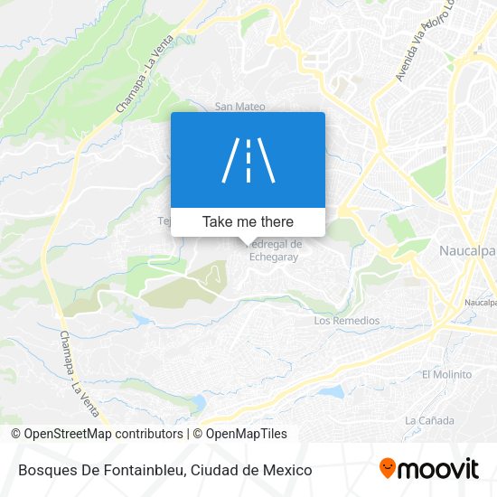 Bosques De Fontainbleu map