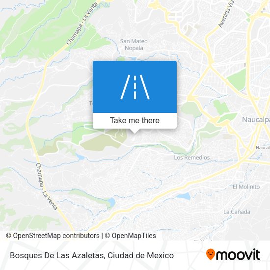 Bosques De Las Azaletas map
