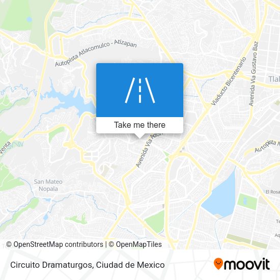 Circuito Dramaturgos map
