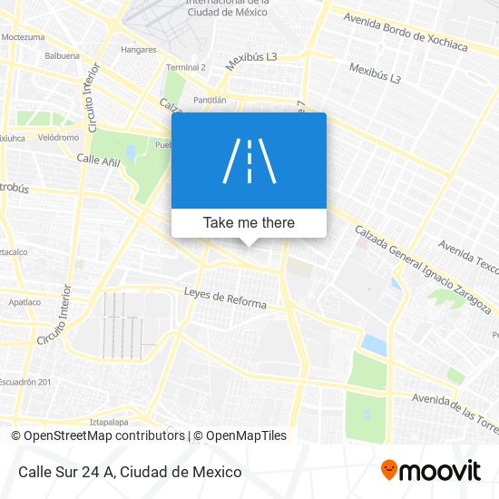 Calle Sur 24 A map