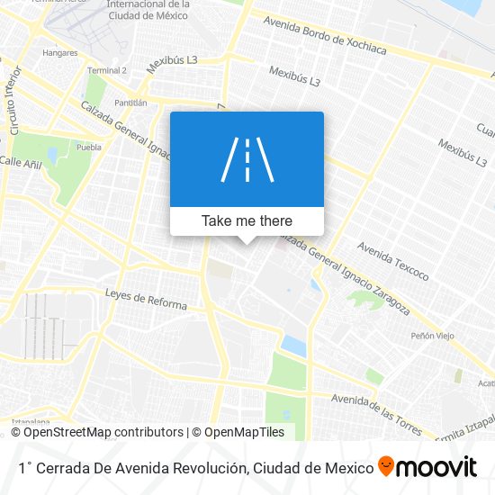 1˚ Cerrada De Avenida Revolución map