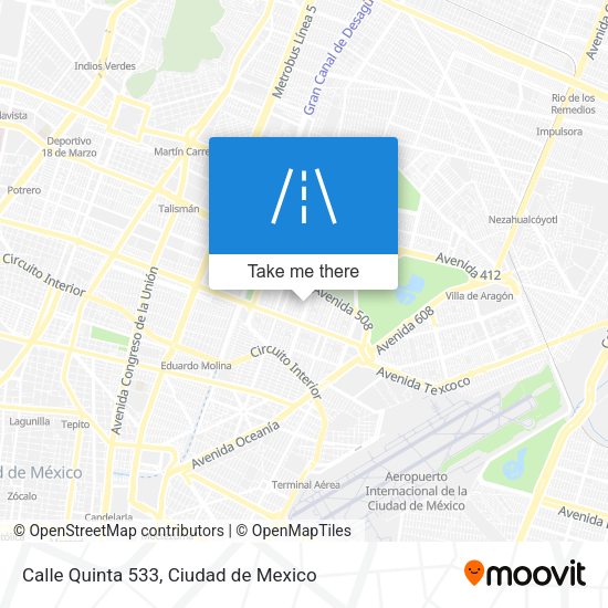 Calle Quinta 533 map