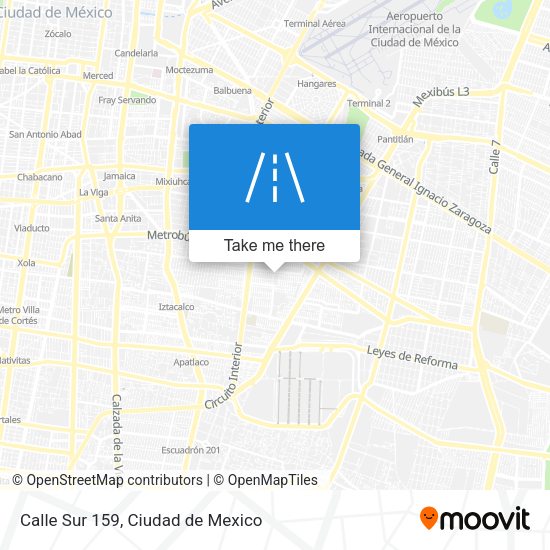 Calle Sur 159 map