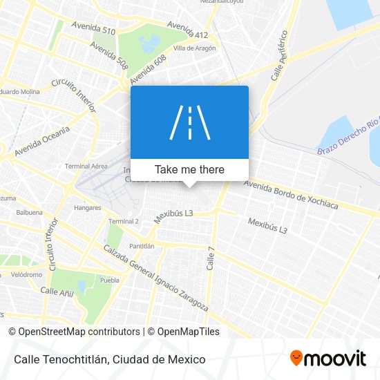 Mapa de Calle Tenochtitlán