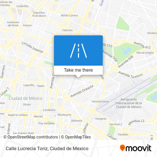 Mapa de Calle Lucrecia Toriz