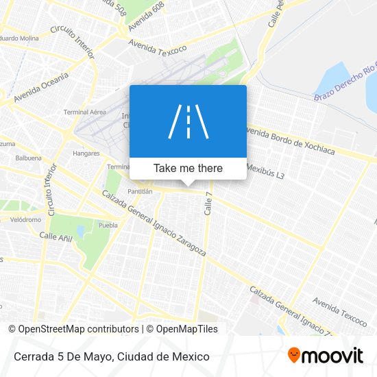 Mapa de Cerrada 5 De Mayo