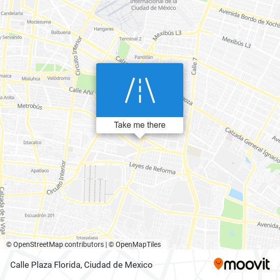 Calle Plaza Florida map