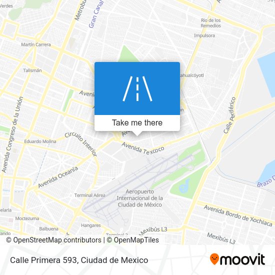 Mapa de Calle Primera 593