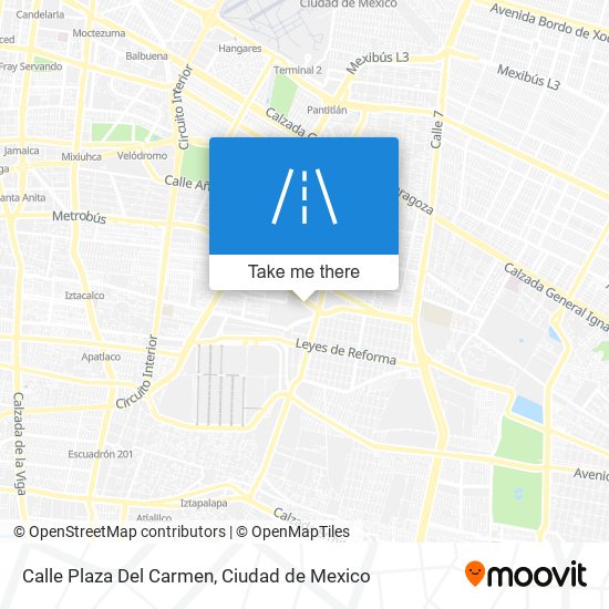 Calle Plaza Del Carmen map