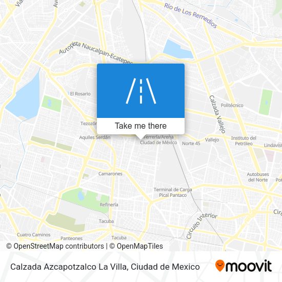 Calzada Azcapotzalco La Villa map