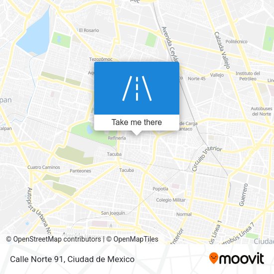 Calle Norte 91 map
