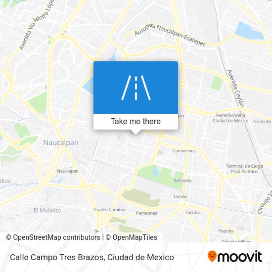 Calle Campo Tres Brazos map