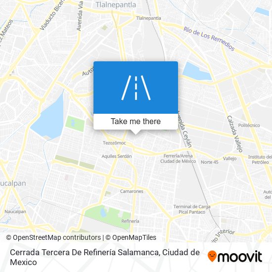 Cerrada Tercera De Refinería Salamanca map