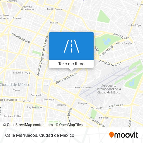 Mapa de Calle Marruecos