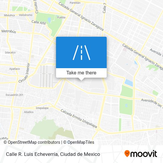 Calle R. Luis Echeverría map