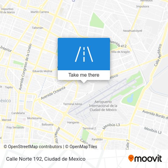 Calle Norte 192 map