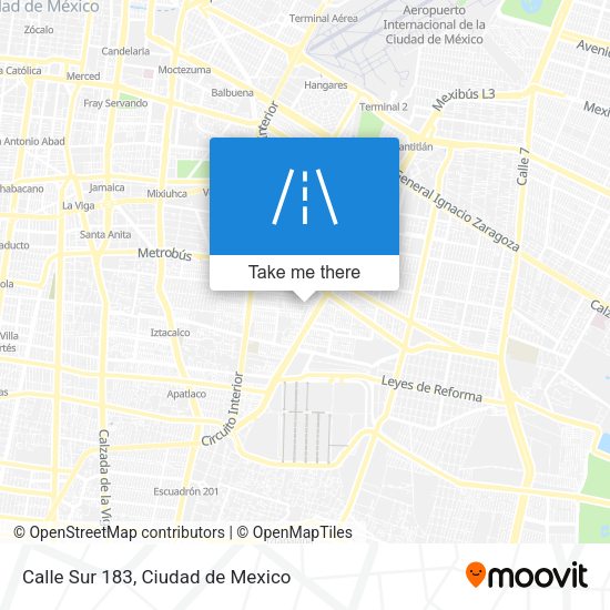 Mapa de Calle Sur 183