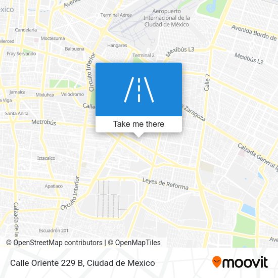 Calle Oriente 229 B map
