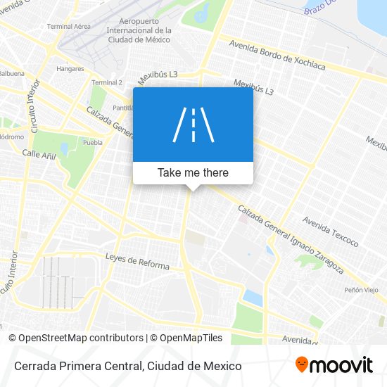 Cerrada Primera Central map