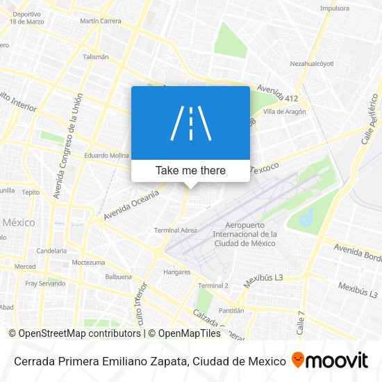 Cerrada Primera Emiliano Zapata map