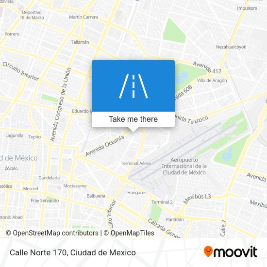 Calle Norte 170 map