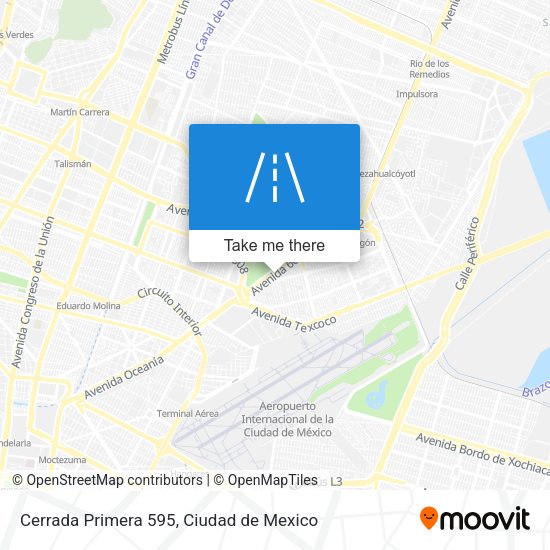 Cerrada Primera 595 map