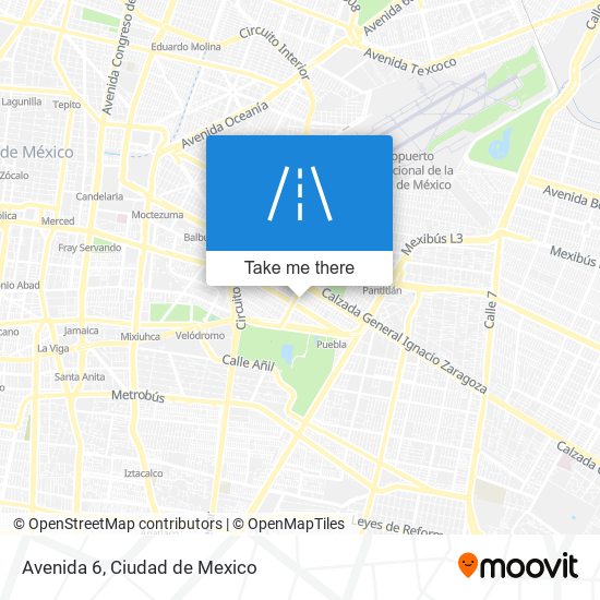 Avenida 6 map