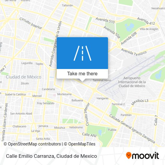 Calle Emilio Carranza map