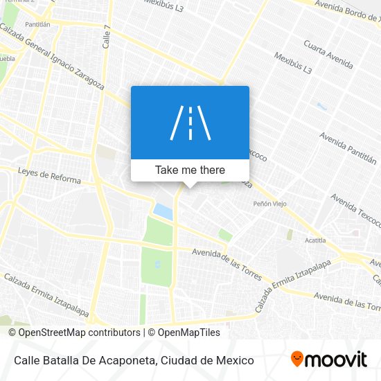 Calle Batalla De Acaponeta map