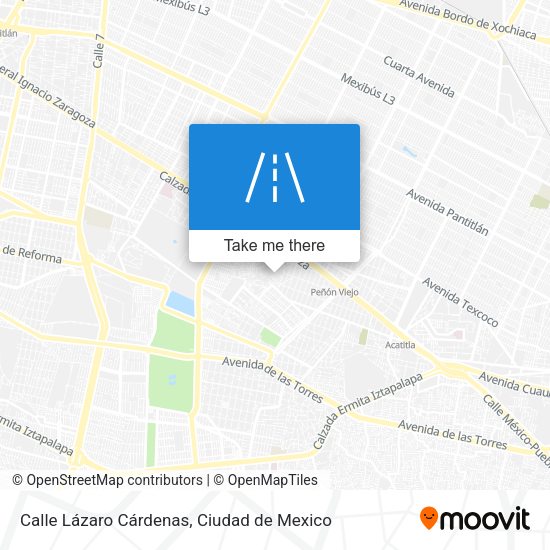 Calle Lázaro Cárdenas map