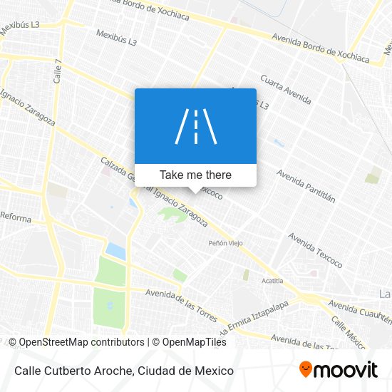 Mapa de Calle Cutberto Aroche