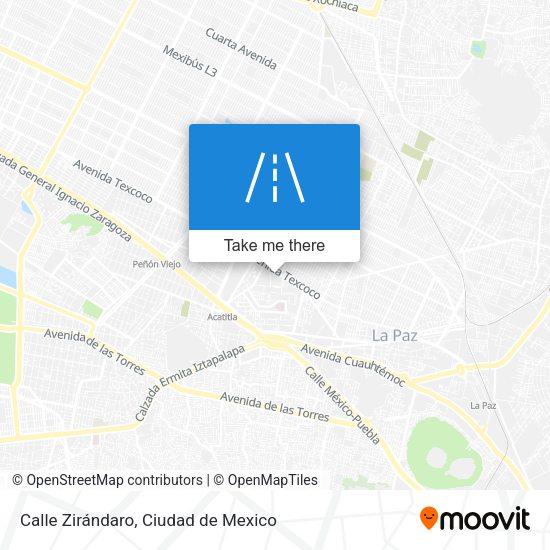 Calle Zirándaro map