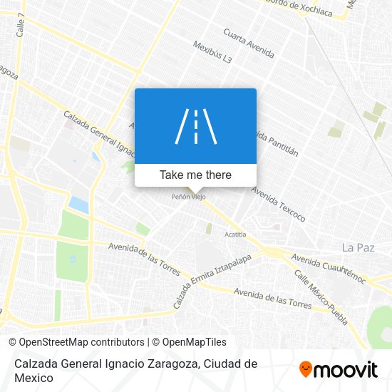 Calzada General Ignacio Zaragoza map