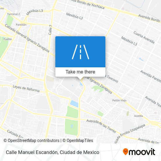 Calle Manuel Escandón map