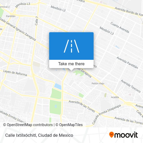 Mapa de Calle Ixtilxóchitl