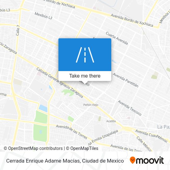 Cerrada Enrique Adame Macías map