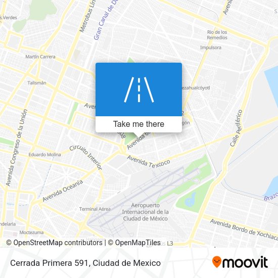 Cerrada Primera 591 map