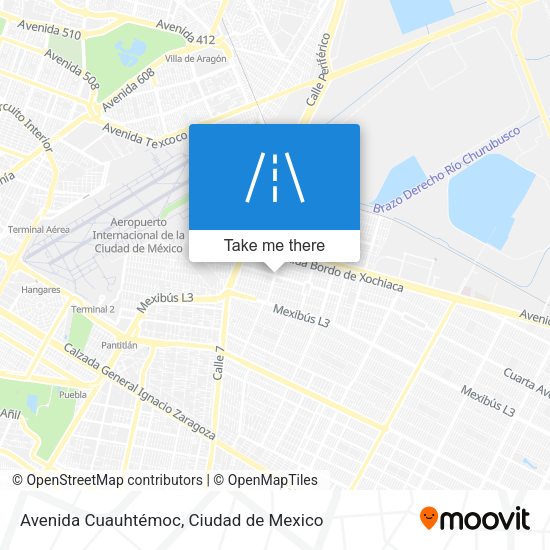 Mapa de Avenida Cuauhtémoc