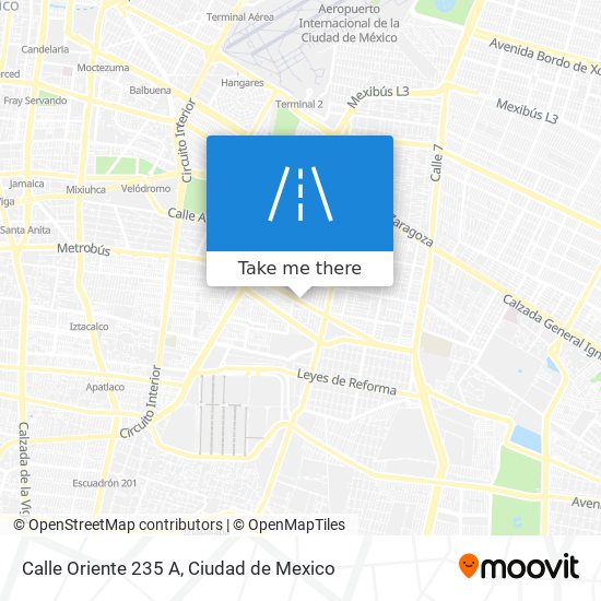 Calle Oriente 235 A map