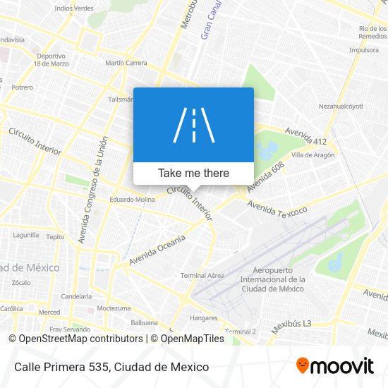 Calle Primera 535 map