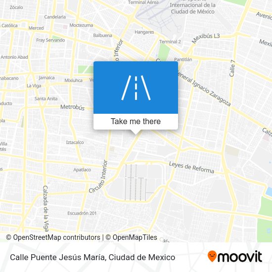 Calle Puente Jesús María map