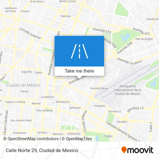 Calle Norte 29 map