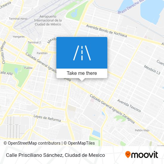 Mapa de Calle Prisciliano Sánchez
