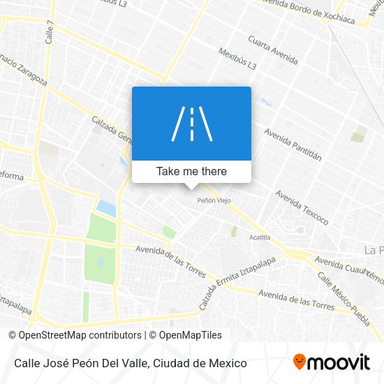 Calle José Peón Del Valle map