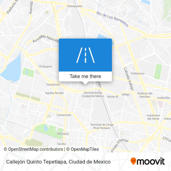 Callejón Quinto Tepetlapa map