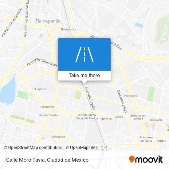 Calle Moro Tavia map