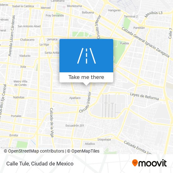 Calle Tule map