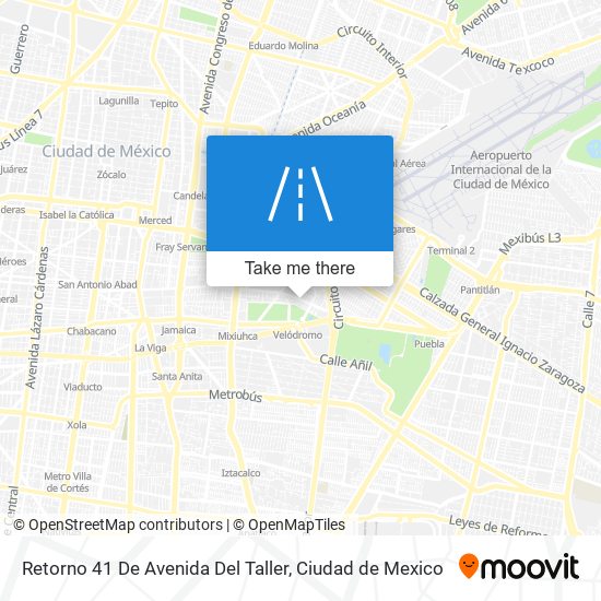 Retorno 41 De Avenida Del Taller map