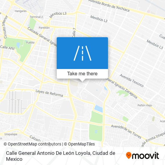 Calle General Antonio De León Loyola map